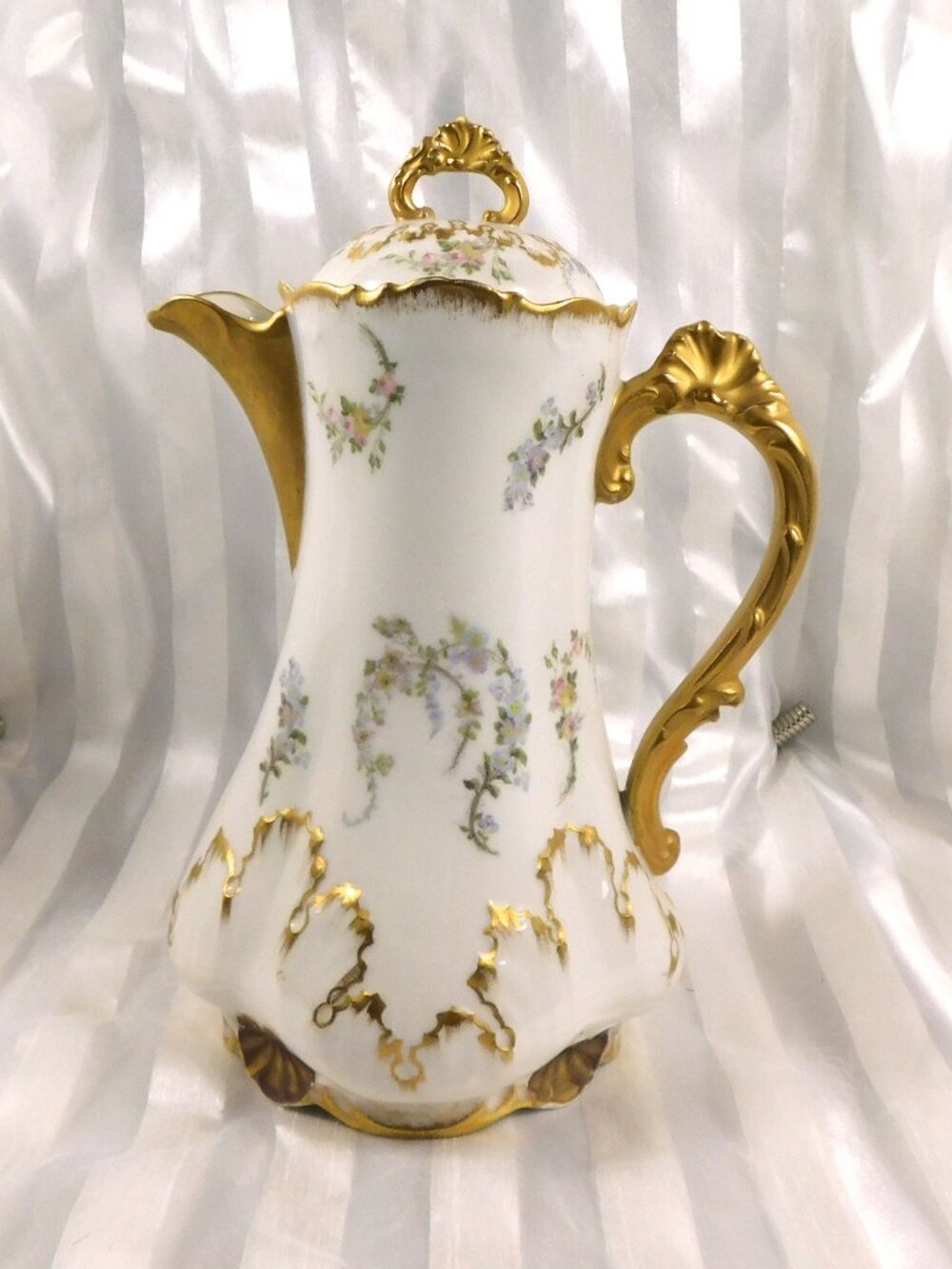 L Straus and Sons Limoges Chocolate Pot # 27007